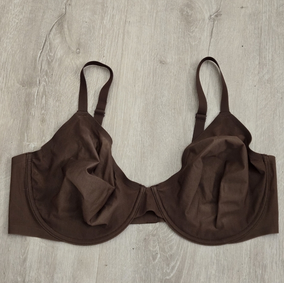 SKIMS Brown Naked Underwire Demi Bra 42DD - Picture 1 of 8